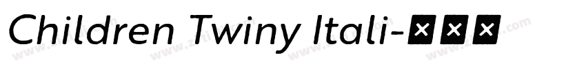 Children Twiny Itali字体转换